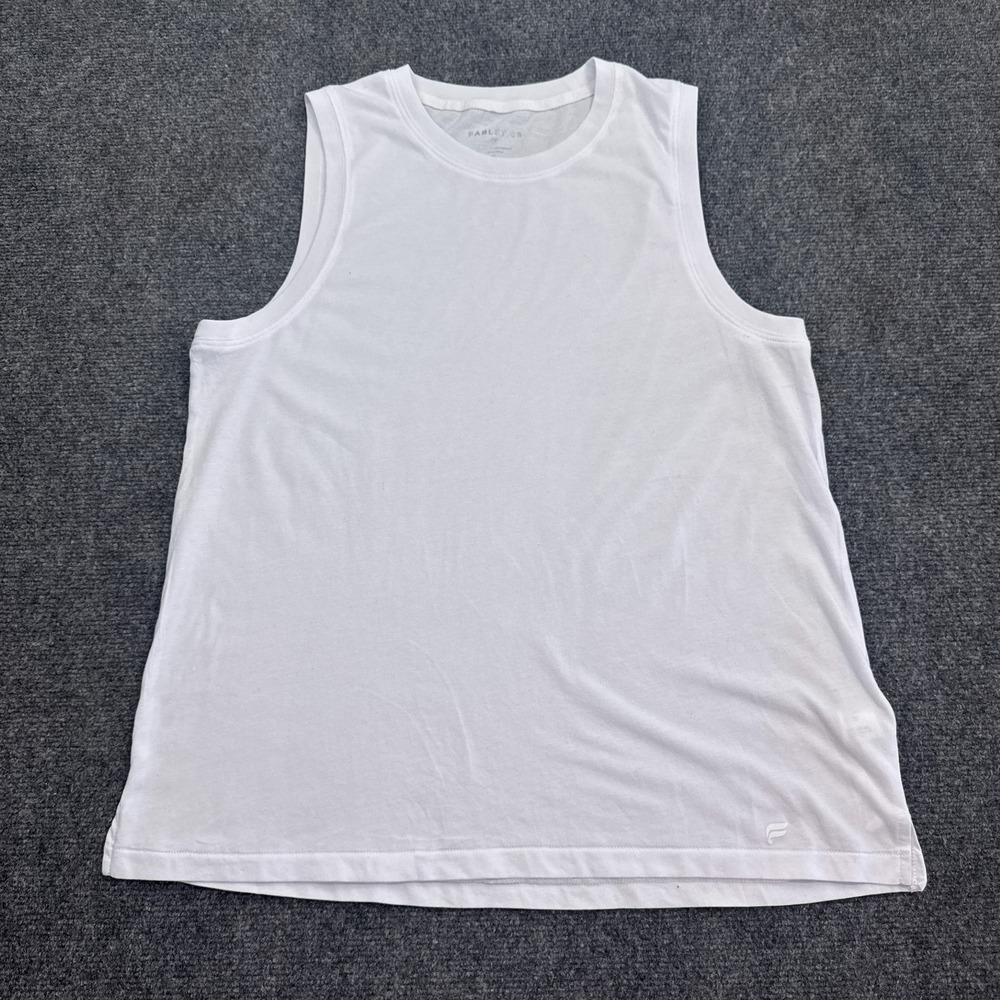 Fabletics Tank Top Womens Size Medium White Athleisure‎ Yoga Gym Activewear - Picture 3 of 13